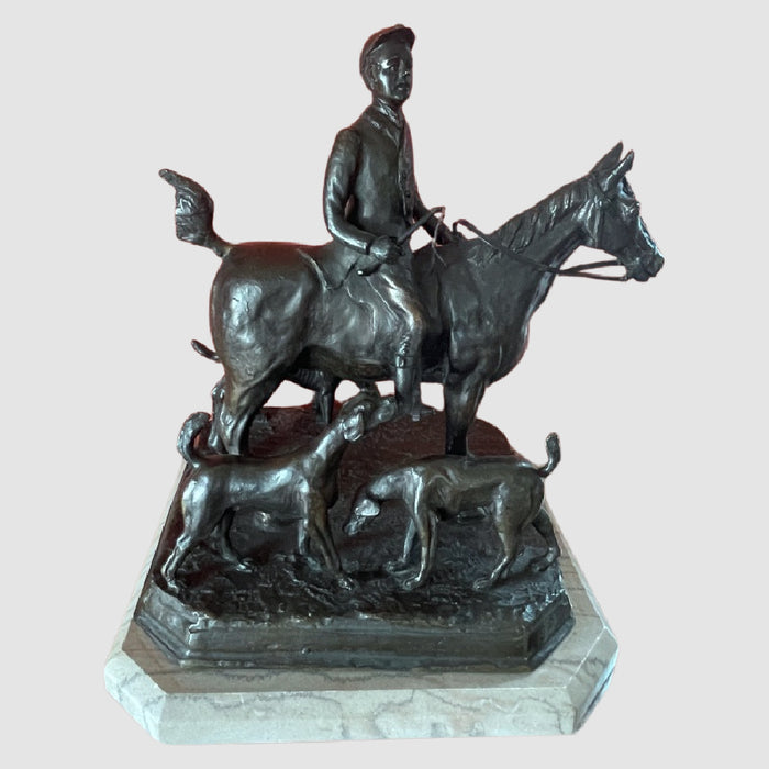 Large Bronze Statue Called The Squires Favourite - Glen Manor Galleries 