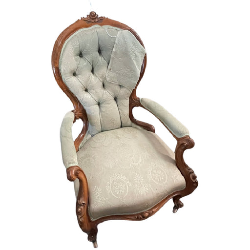 Victorian Walnut Fireside Chair - Glen Manor Galleries 