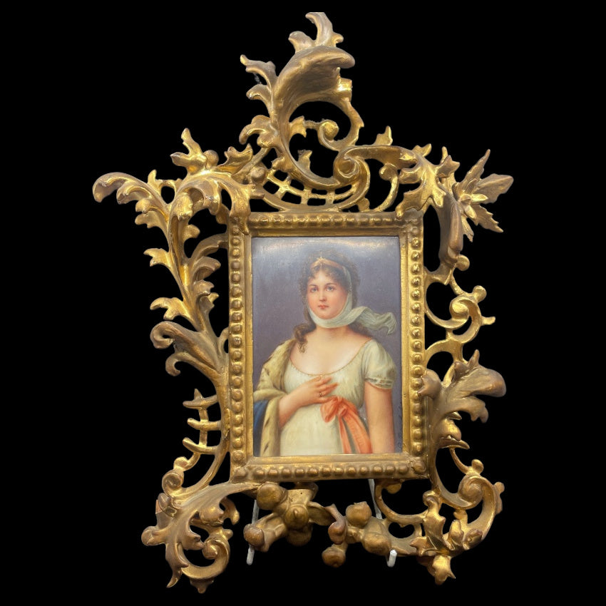Queen Louise of Prussia Hand Painted Plaque Glen Manor Galleries 