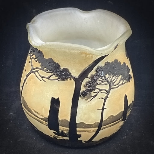 Muller Cameo Art Glass Vase - Glen Manor Galleries 