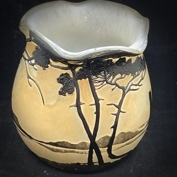 Muller Cameo Art Glass Vase - Glen Manor Galleries 