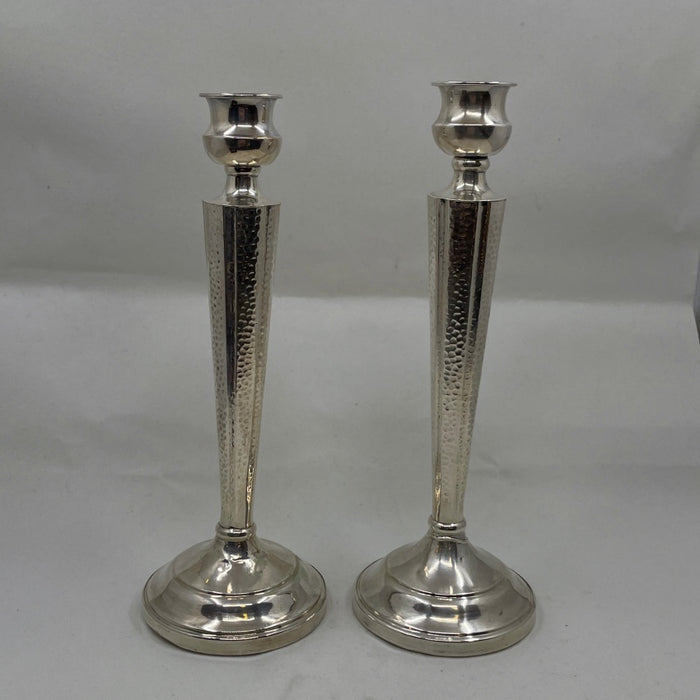 Pair of American Sterling Silver Candlesticks- Glen Manor Galleries 