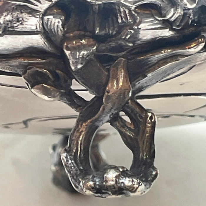 European Continental Silver (800) Art Nouveau Footed Bowl - Glen Manor Galleries 