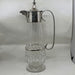 Silver Plated and Crystal Wine Ewer w/ Bacchus Mask Spout - Glen manor Galleries 