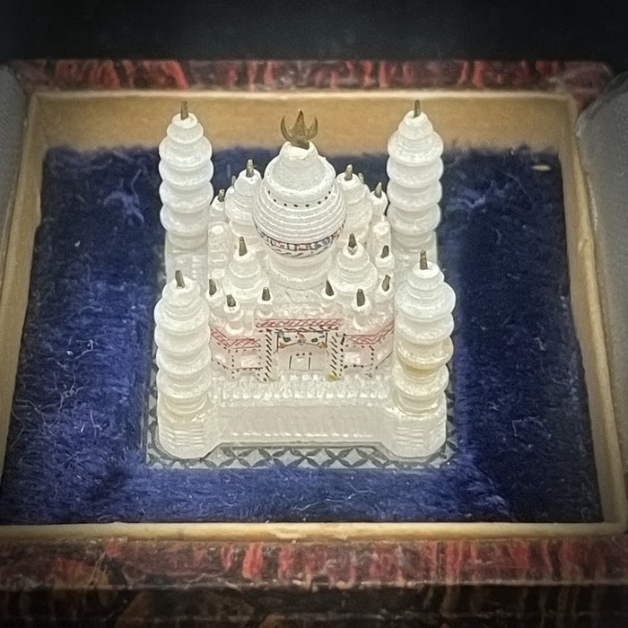 Miniature Mother of Pearl Taj Mahal - Glen Manor Galleries 