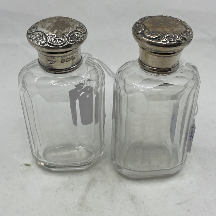Sterling Topped Perfume Bottles - Glen manor Galleries 
