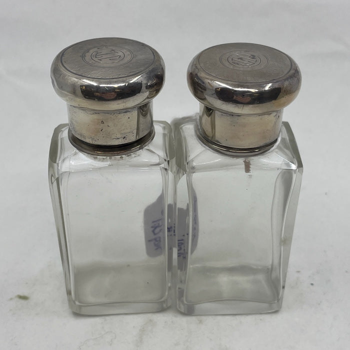 Sterling Topped Perfume Bottles - Glen manor Galleries 