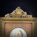 Hand Painted on Porcelain  Photo with Gilt Metal Frame - GLen Manor Galleries 