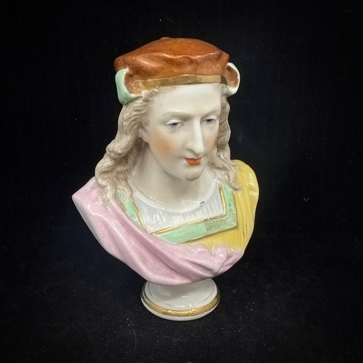 Early Porcelain German Bust of a Young Poet - Glen Manor Galleries 