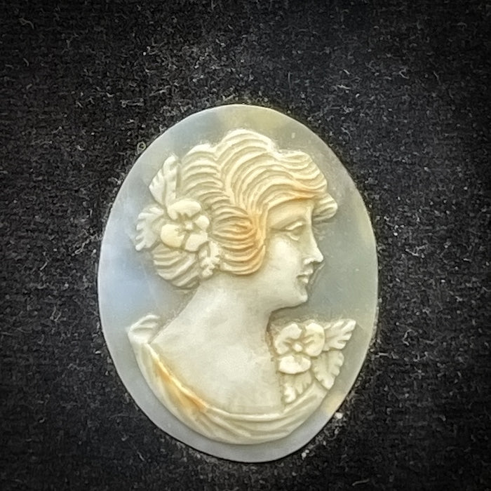 French Cameo in a Gilt Metal Frame - Glen Manor Galleries 