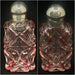 An Assortment Cut Crystal & Sterling Silver Topped Perfume Bottles - Glen Manor Galleries
