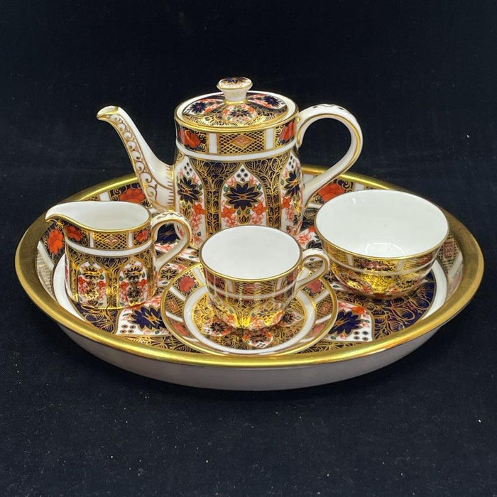Royal Crown Derby Imari 1128 Miniature Tea Set - Glen Manor Antiques