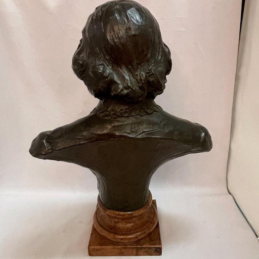 Austrian Bronze Bust of Shakespeare - Glen Manor Galleries 