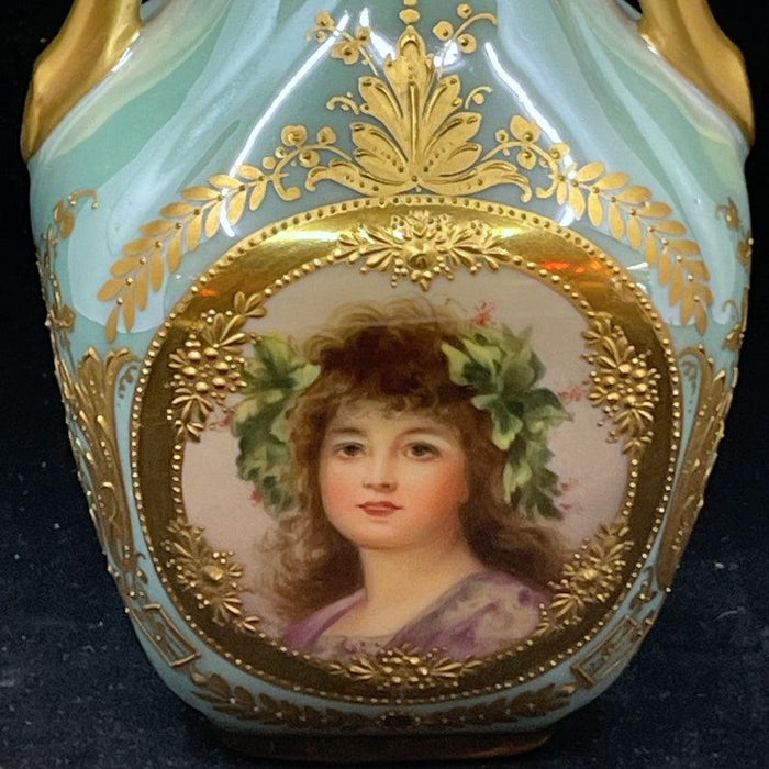 Royal Vienna Hand painted Vase - Glen Manor Galleries 