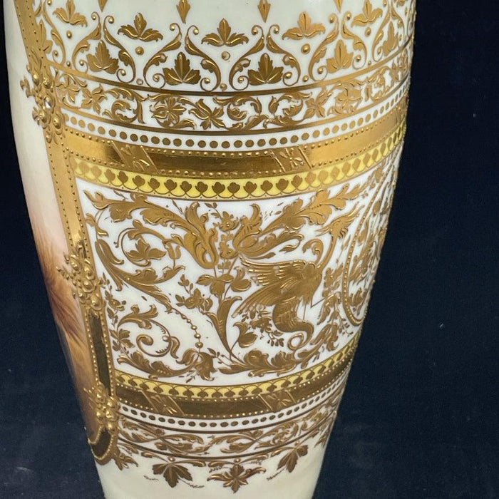 Royal Vienna Hand Painted Vase Called Ruth