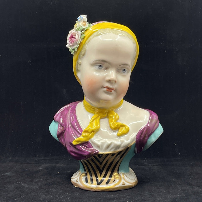 Meissen Bust of Lady - Glen Manor Galleries 