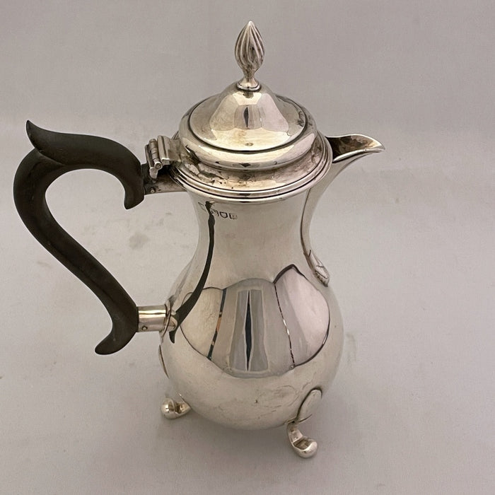 English Sterling Silver Hot Water Pot - Glen Manor Galleries 