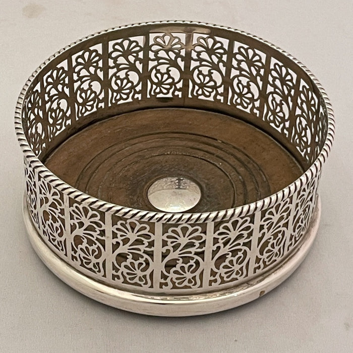 English Sterling Silver Wine Coaster
