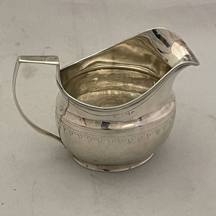 Georgian Sterling Silver Helmet Jug _ Glen manor Galleries 