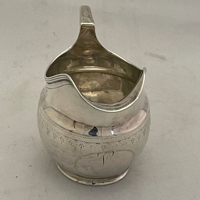 Georgian Sterling Silver Helmet Jug _ Glen manor Galleries 
