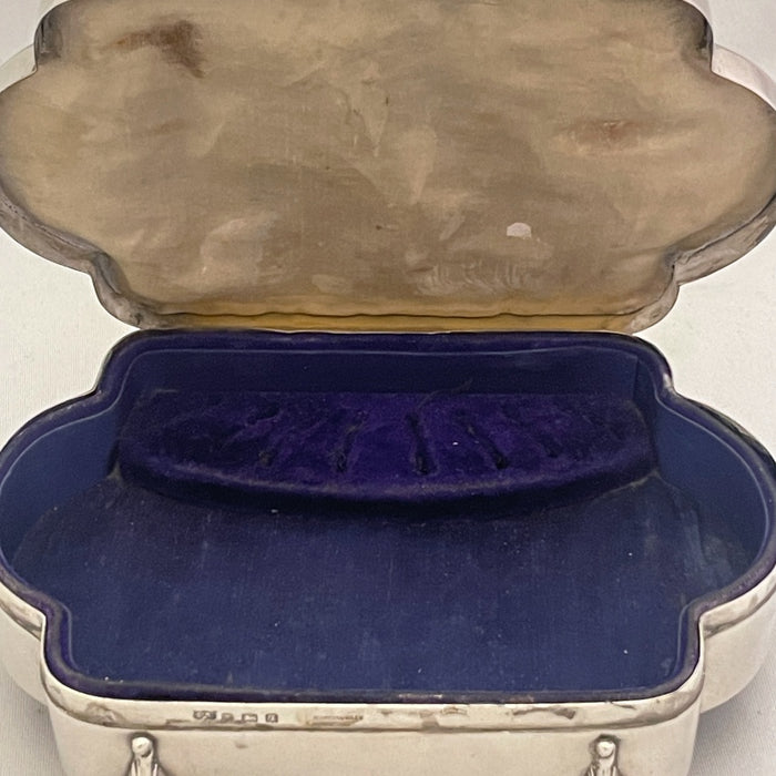 English Sterling Silver Jewelry Box - Glen Manor Galleries 