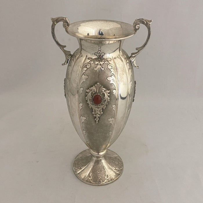 Continental Silver Vase - Glen Manor Galleries