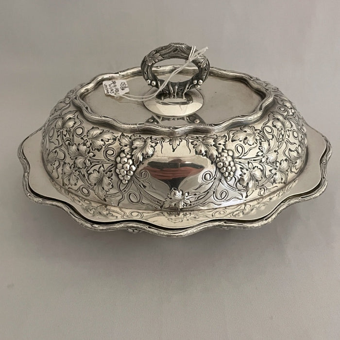 Robert Wallace Sterling Silver Entree Dish - Glen manor Galleries