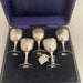 Boxed set of Silver Japanese Liquor Cups