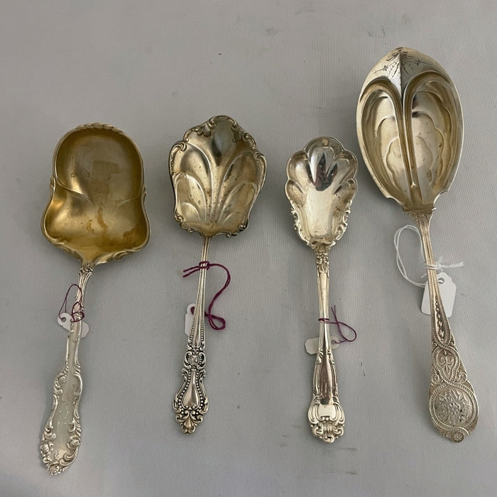 Large Sterling Silver Serving Spoons Your Choice - Glen manor Galleries 