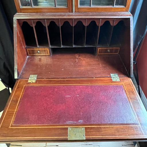 Early Victorian Bookcase/Fold Down Desk - Glen manor Galleries 