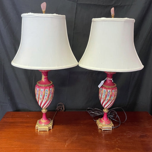 Pair of Early 20th Century Sevres Lamps - Glen Manor Galleries
