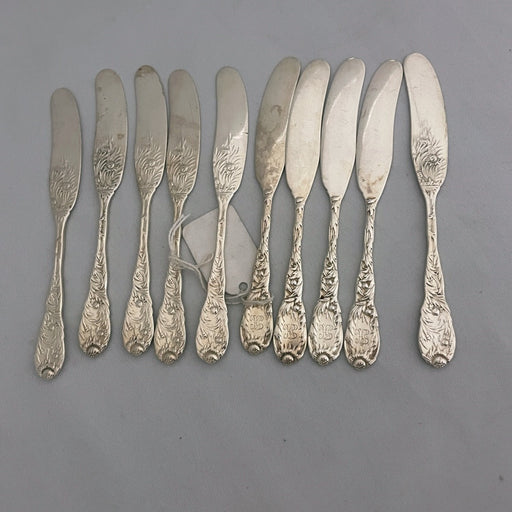 Tiffany Sterling Silver Butter Knives  Flatware - Glen Manor Galleries 