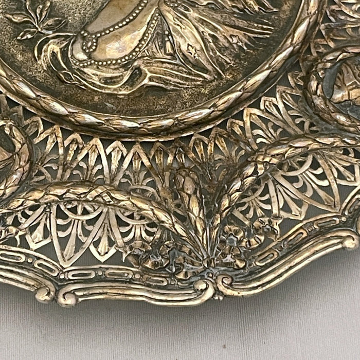 Continental Silver Pierced Tray - Glen Manor Galleries