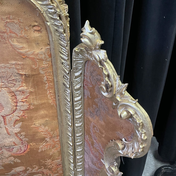 French Hand Carved Gilt Fire Screen - Glen Manor Galleries